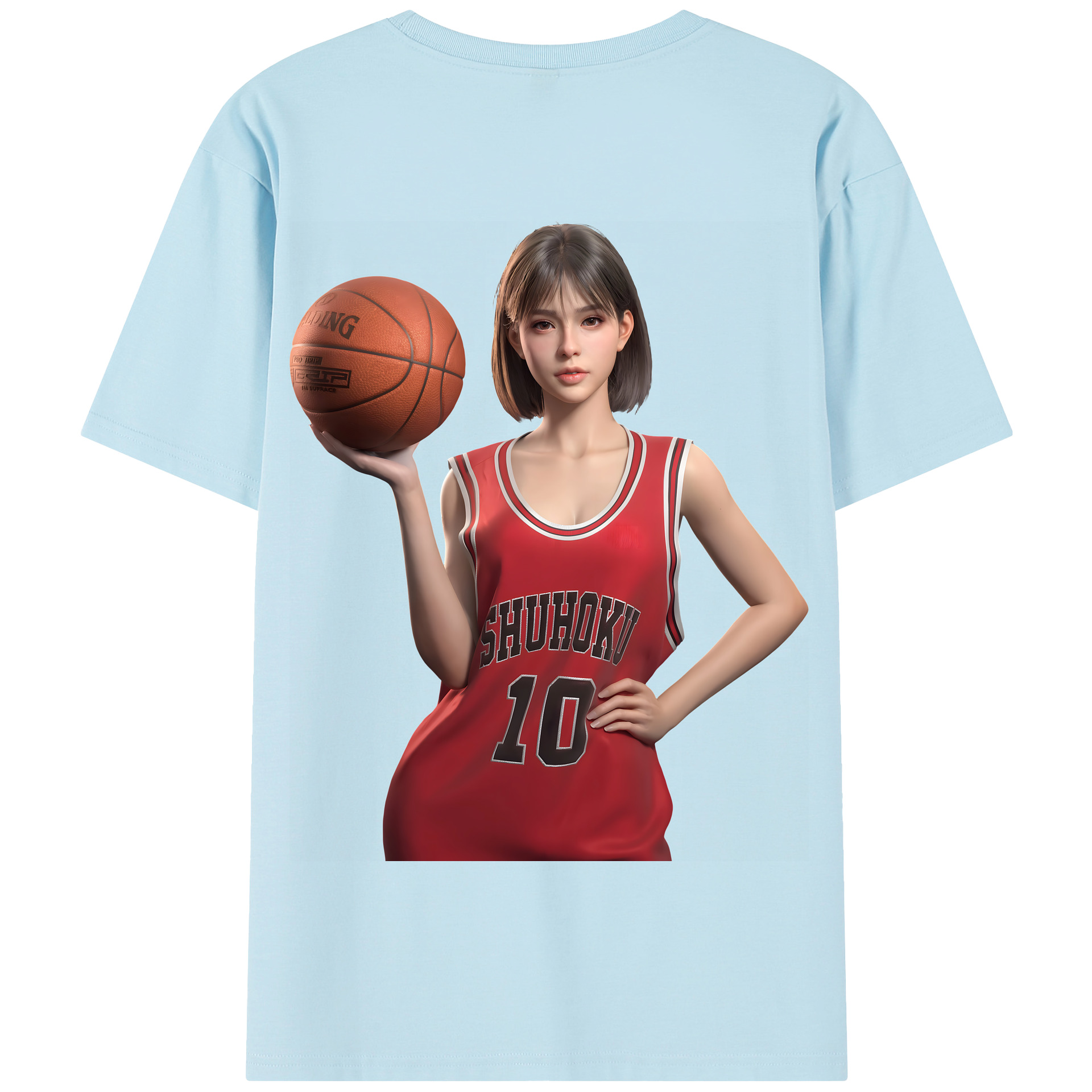SLAM DUNK／スラムダンク 綿100％半袖Tシャツ（背面プリント）